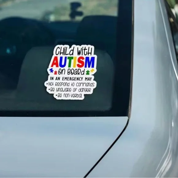 Child with Autism On Board Sticker 🧩 - Picture 2 of 2